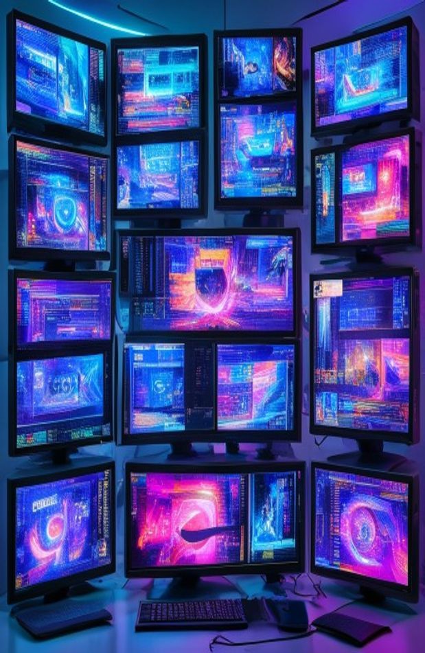 Stacked Monitor Wallpaper