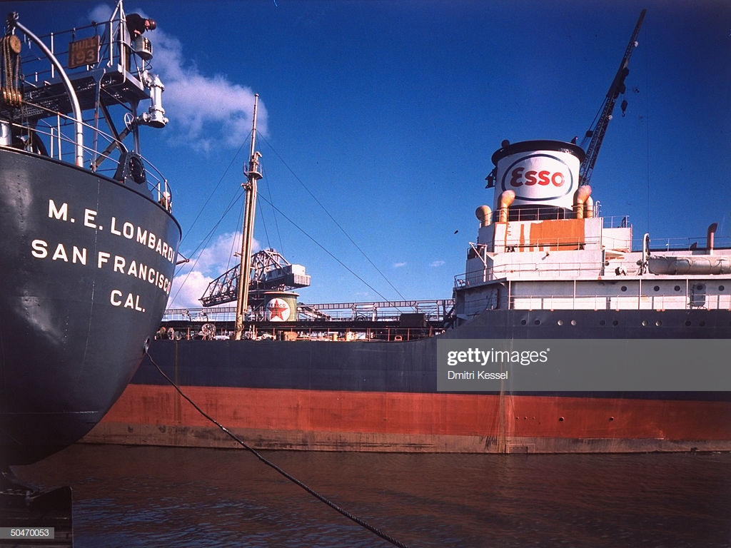 Esso Oil Tanker Little Rock At Sun Shipbuilding And Dry Dock Co
