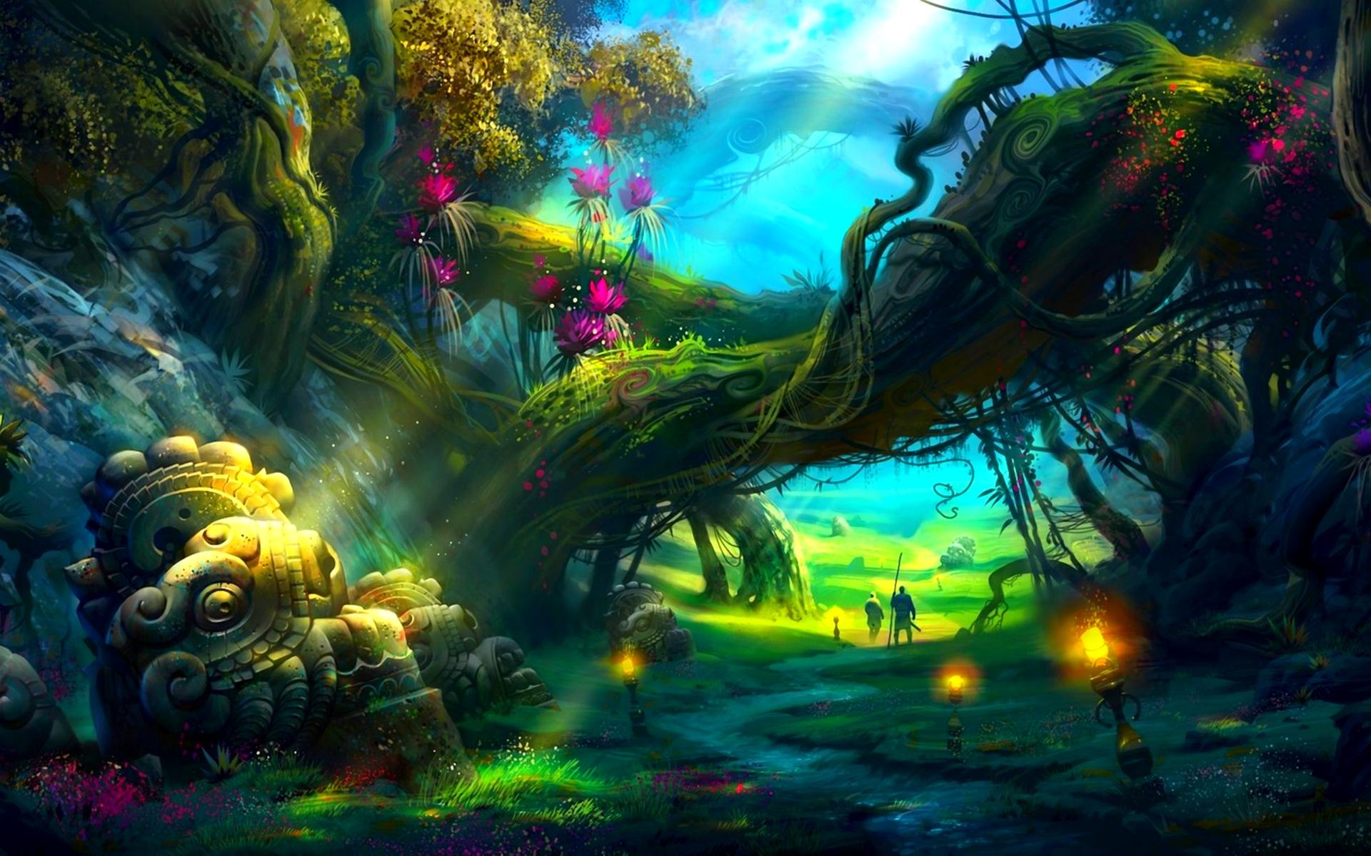 Mystique Forest 3d HD Wallpaper