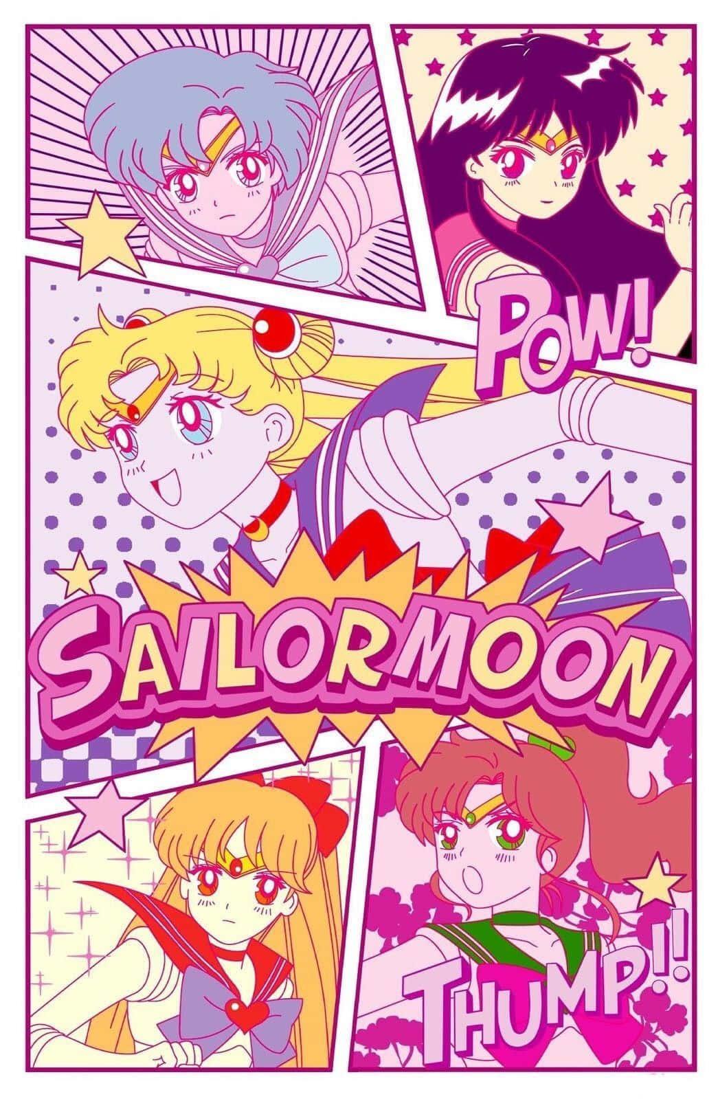 Join Us On Aesthetic Sailor Moon Adventure Wallpaper
