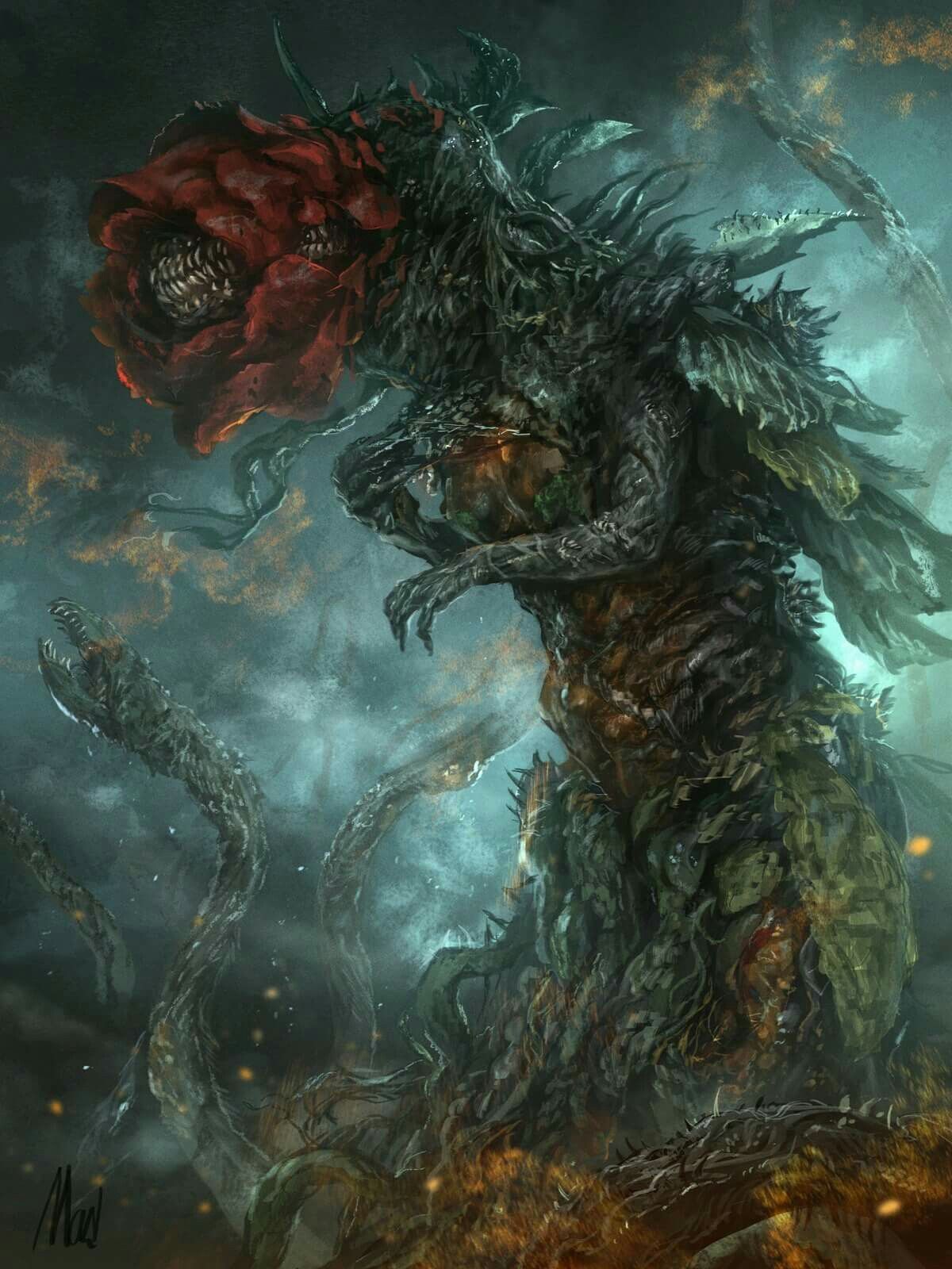 Badass Biollante Fan Art In Godzilla Fantasy Monster Cool