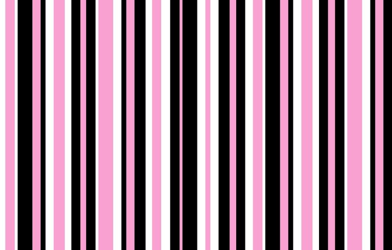 Rosa Bild Pink Black White Striped Wallpaper