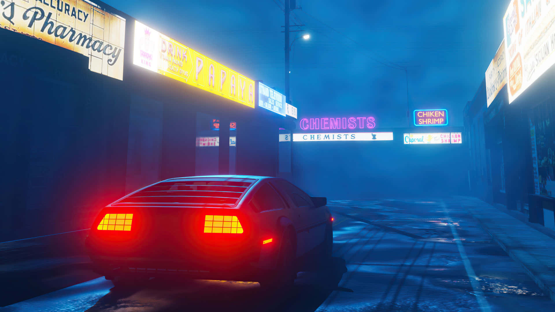 Delorean 4k Wallpaper