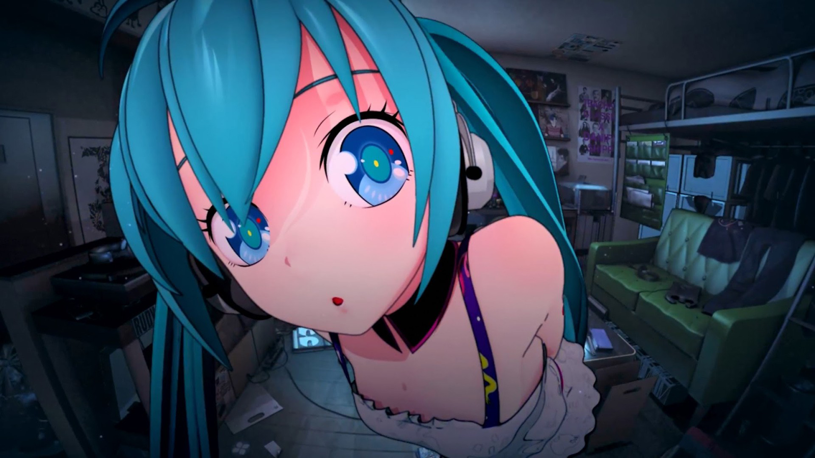 Hatsune Miku Anime Girl Hd Desktop Wallpaper