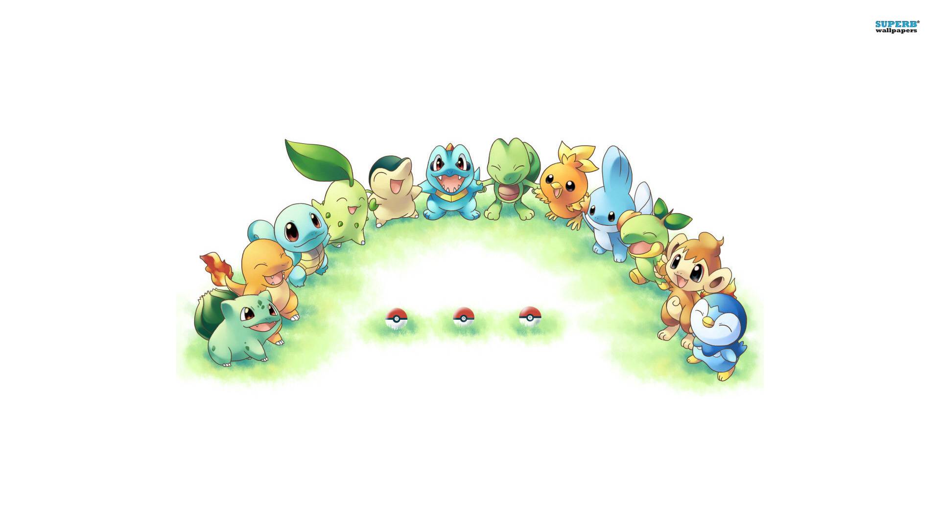 Cute Pokemon Starters Wallpaper