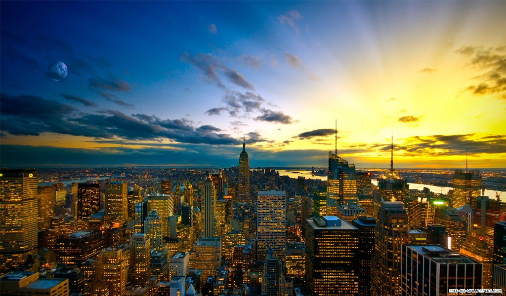 Resolution Wallpaper Ny Sunset Android