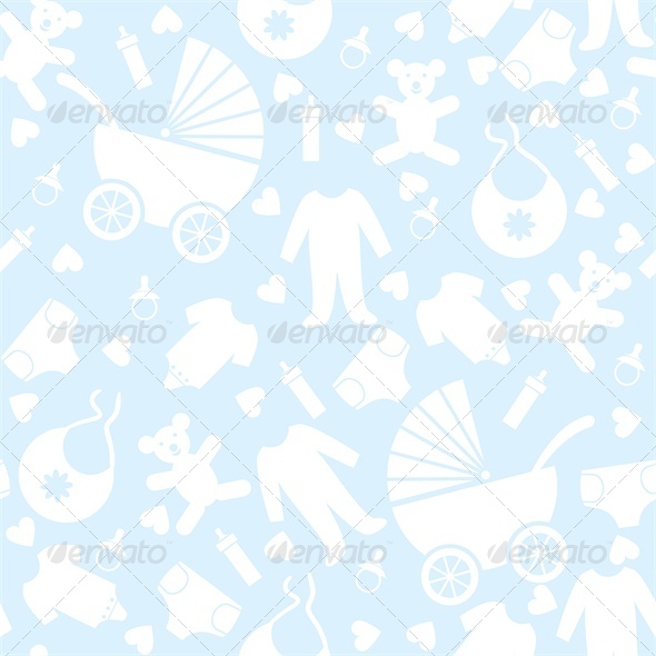 Blue Baby Background For Shower Background Decorative