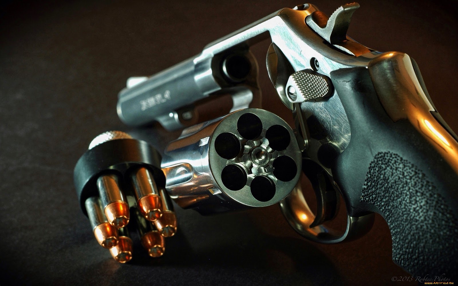 Revolver Guns Bullets X03 HD Wallpaper