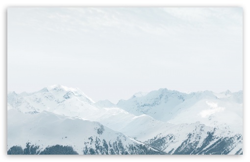 Apple Ios Snow Mountains HD Desktop Wallpaper Widescreen High