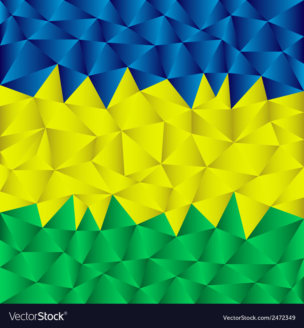 Triangular Brazil Background Royalty Vector Image