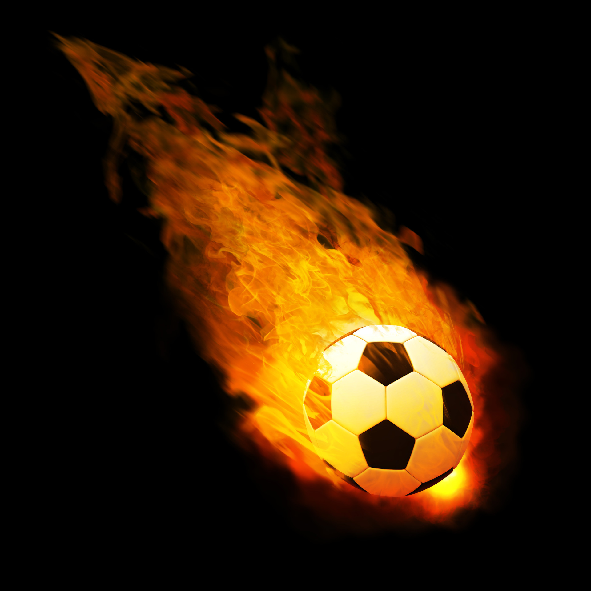 Soccer Ball On Fire Desktopaper HD Desktop Wallpaper And Quotes