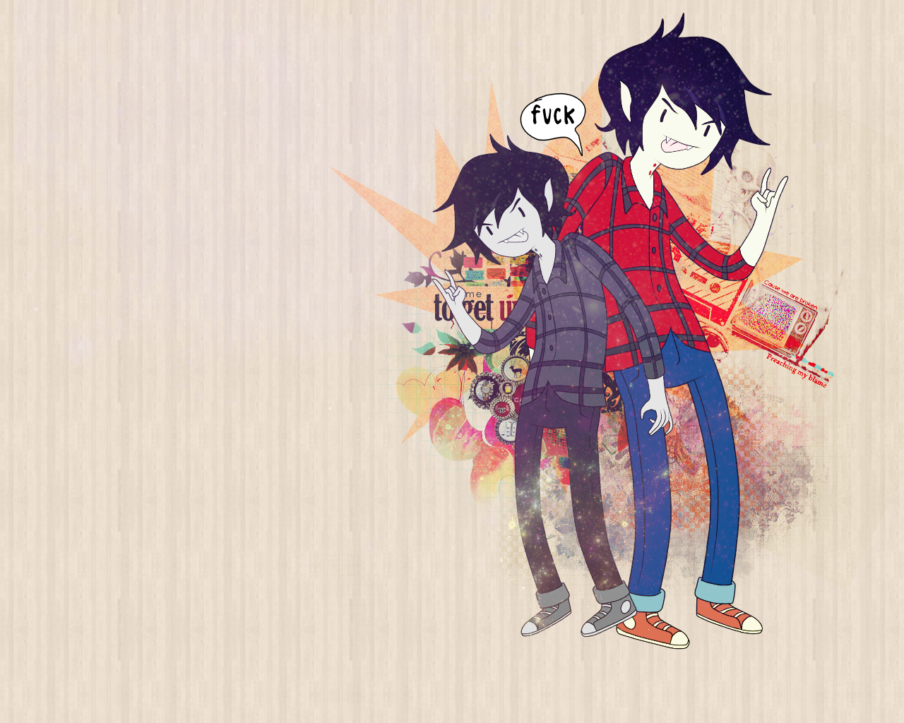 Marshall Lee Fiolee Fionna And Marshal Wallpaper
