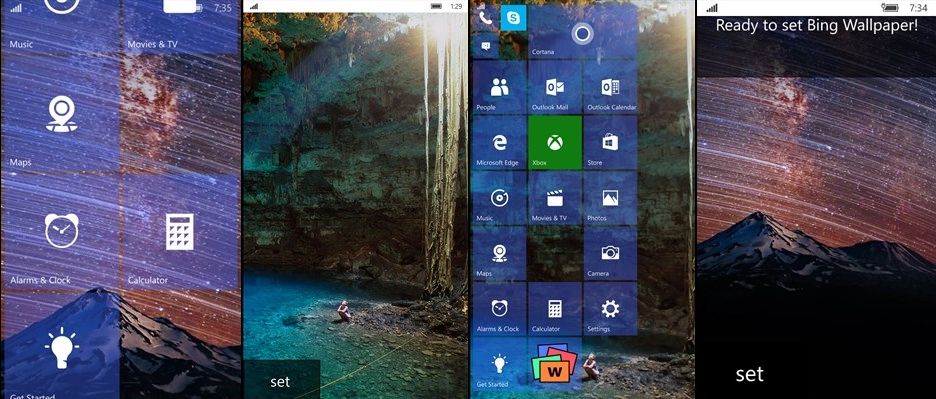 Windows Mobile Erste App Ndert Hintergrund Von Start Und