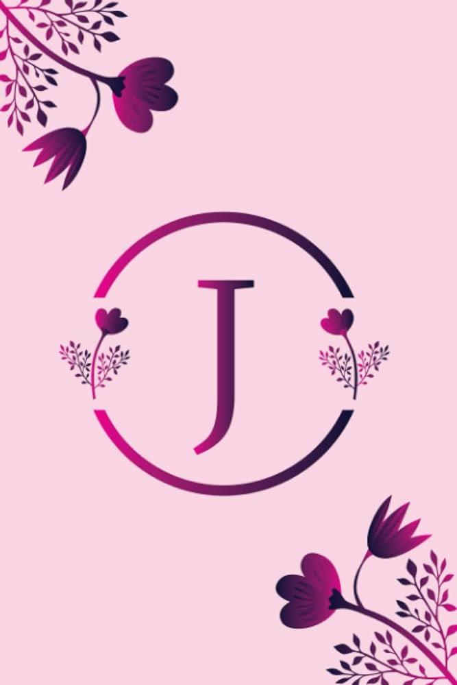 Letter J Notebook Cute Initial By Press Monogram
