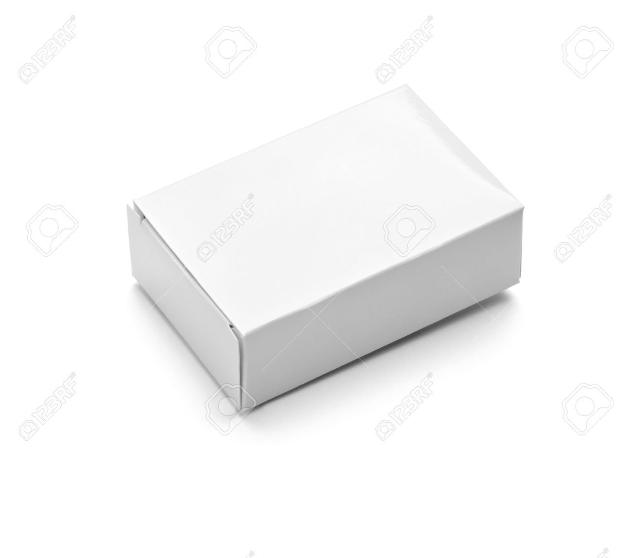 Close Up Of A White Soapbox On Background Stock Photo