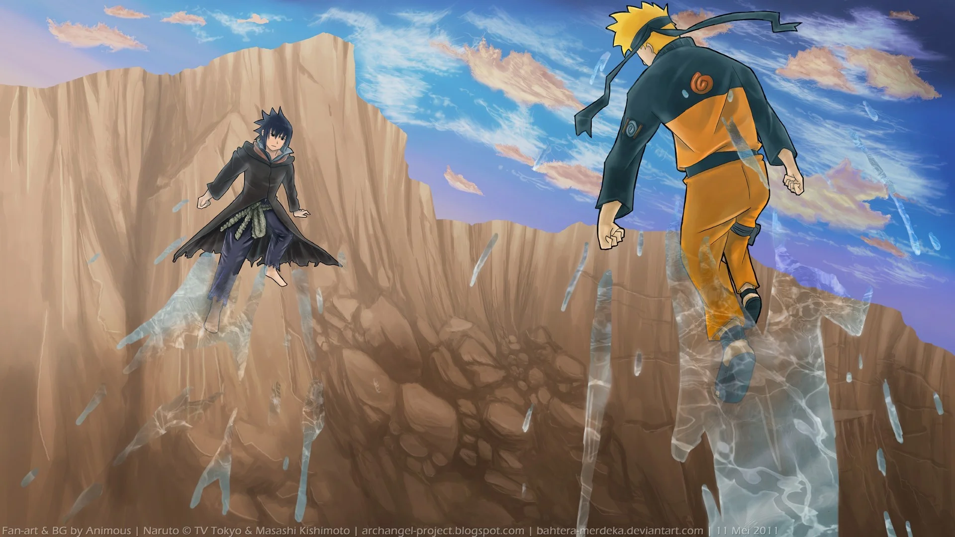 Naruto Vs Sasuke HD Wallpaper