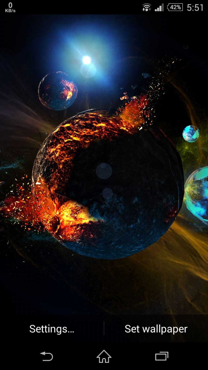 Deep Space Plas 3d Live Wallpaper For Android App