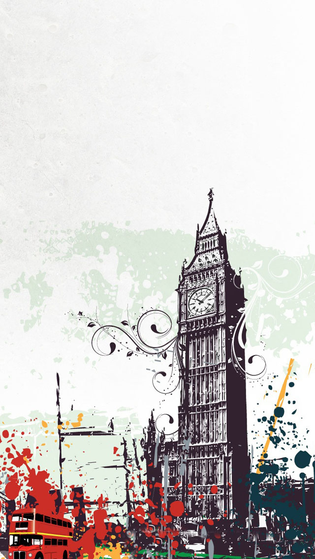 Graffiti London iPhone 5s Wallpaper iPad