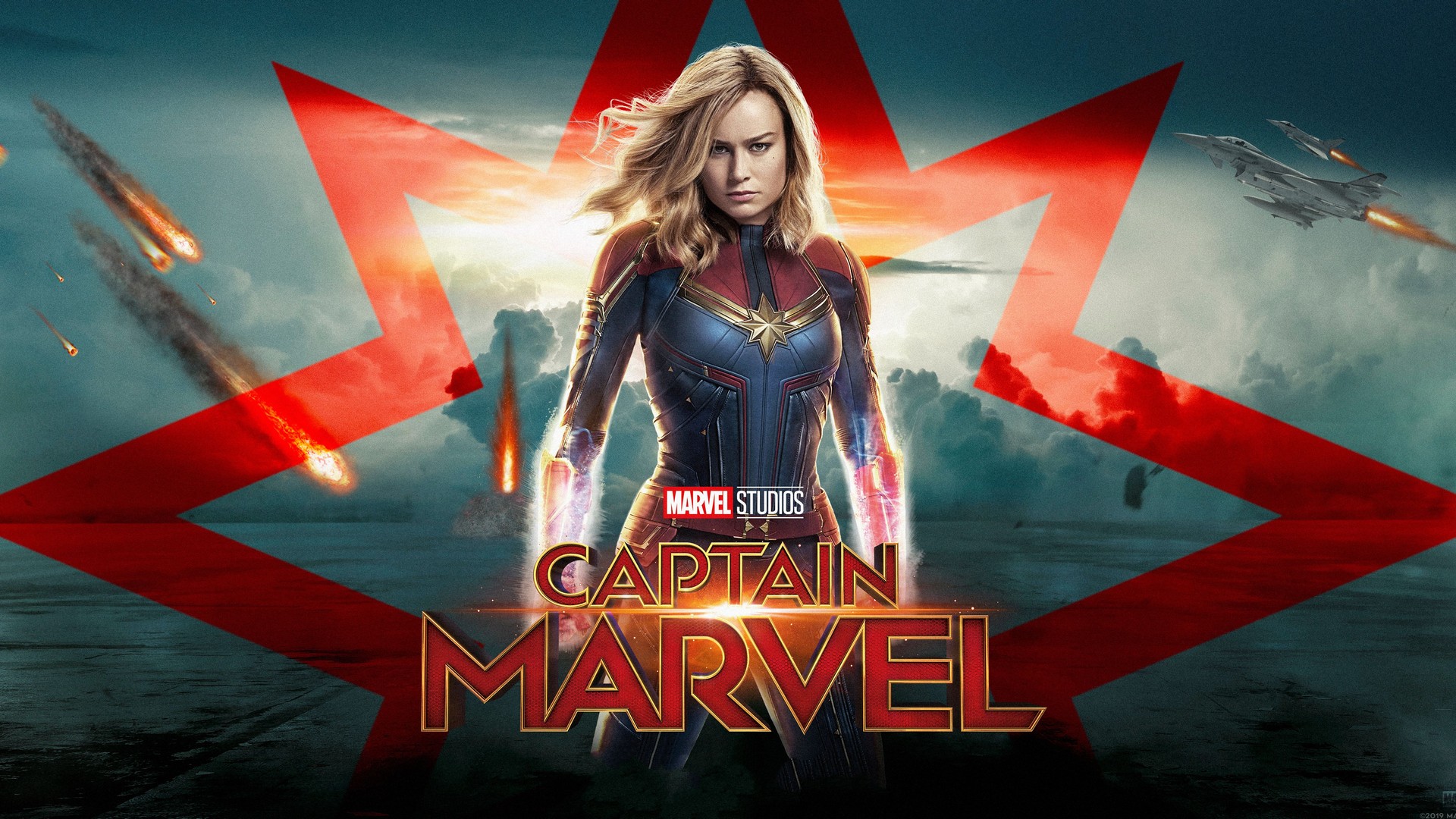 Captain Marvel Background Movie Poster Wallpaper HD