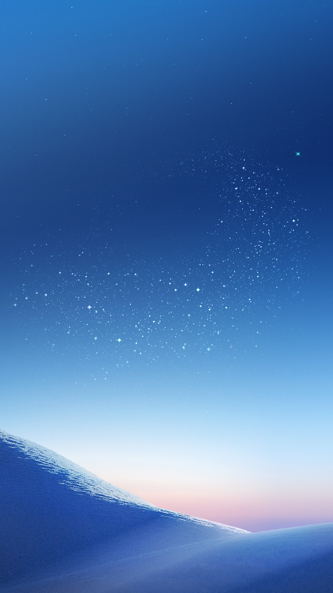 Blue Galaxy iPhone Wallpaper