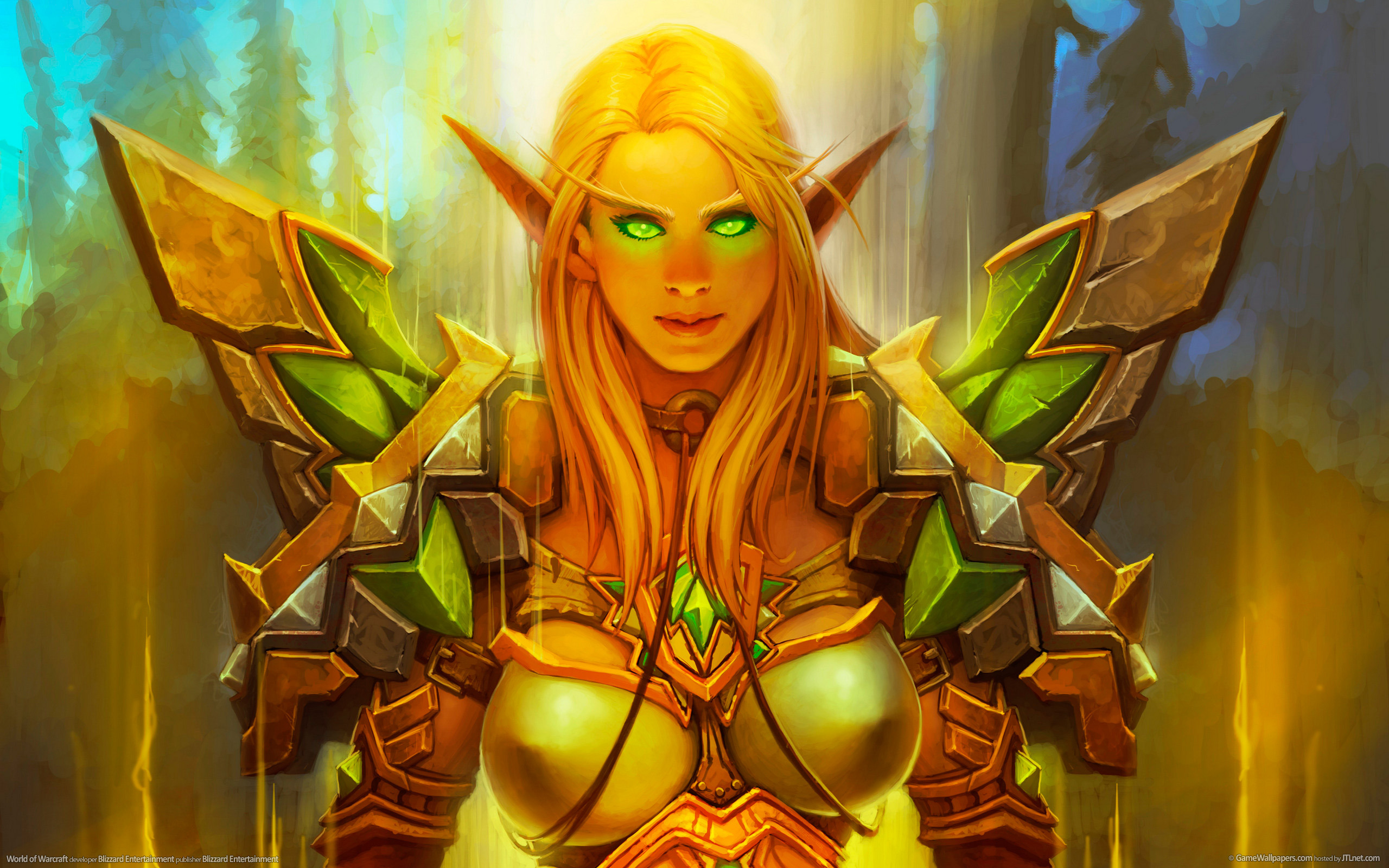 World Of Warcraft Paladin Blood Elf Green Eyes