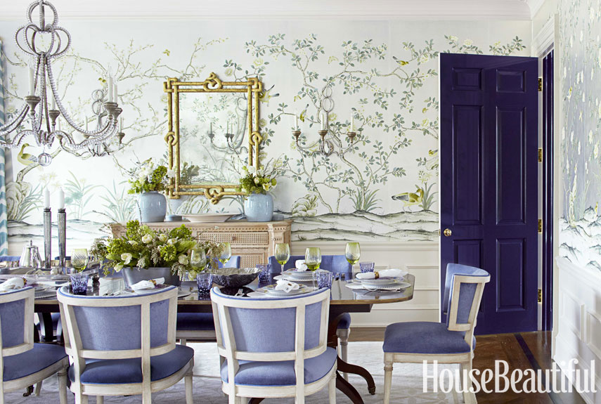 Elegant Wallpaper For Dining Room Modern Diy Art Design Collection