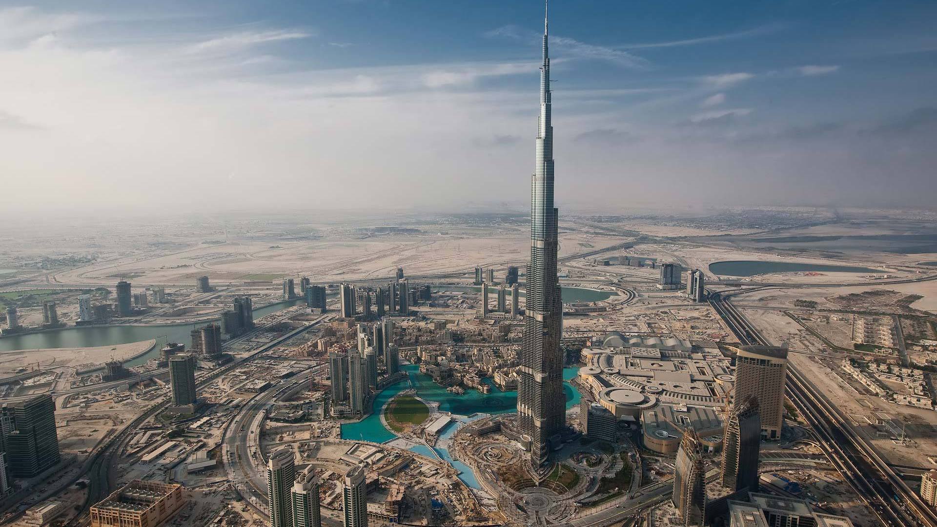 Dubai-city of skyscrapers, tall buildings, night light-port-yachts-Desktop  Wallpaper download free : Wallpapers13.com