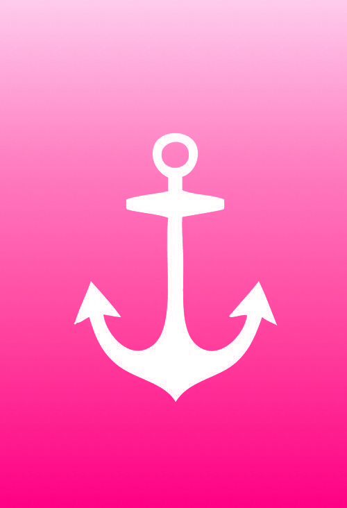 Pink Anchor Iphone Background