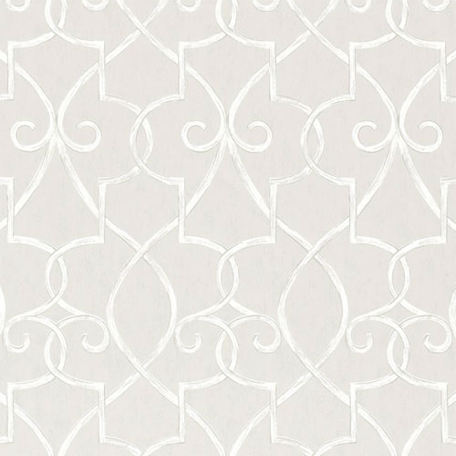 Hampton Lattice Wallpaper In Grey Geometric
