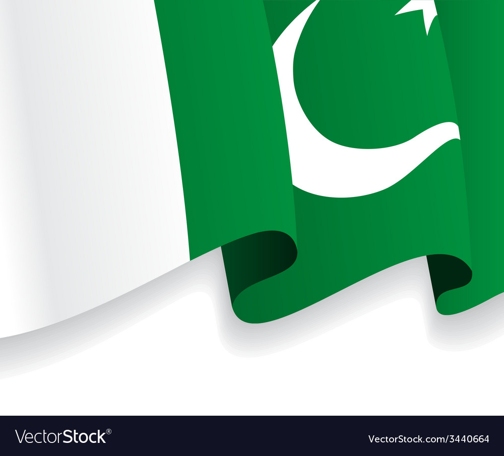 Background With Waving Pakistani Flag Royalty Vector