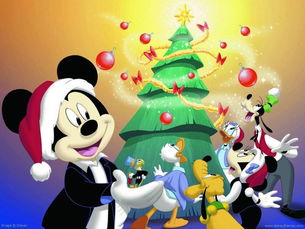 Disney Merry Christmas Cartoon Wallpaper Christian