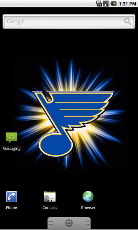 Free download St Louis Blues Live Wallpaper screenshot 480x800 for 