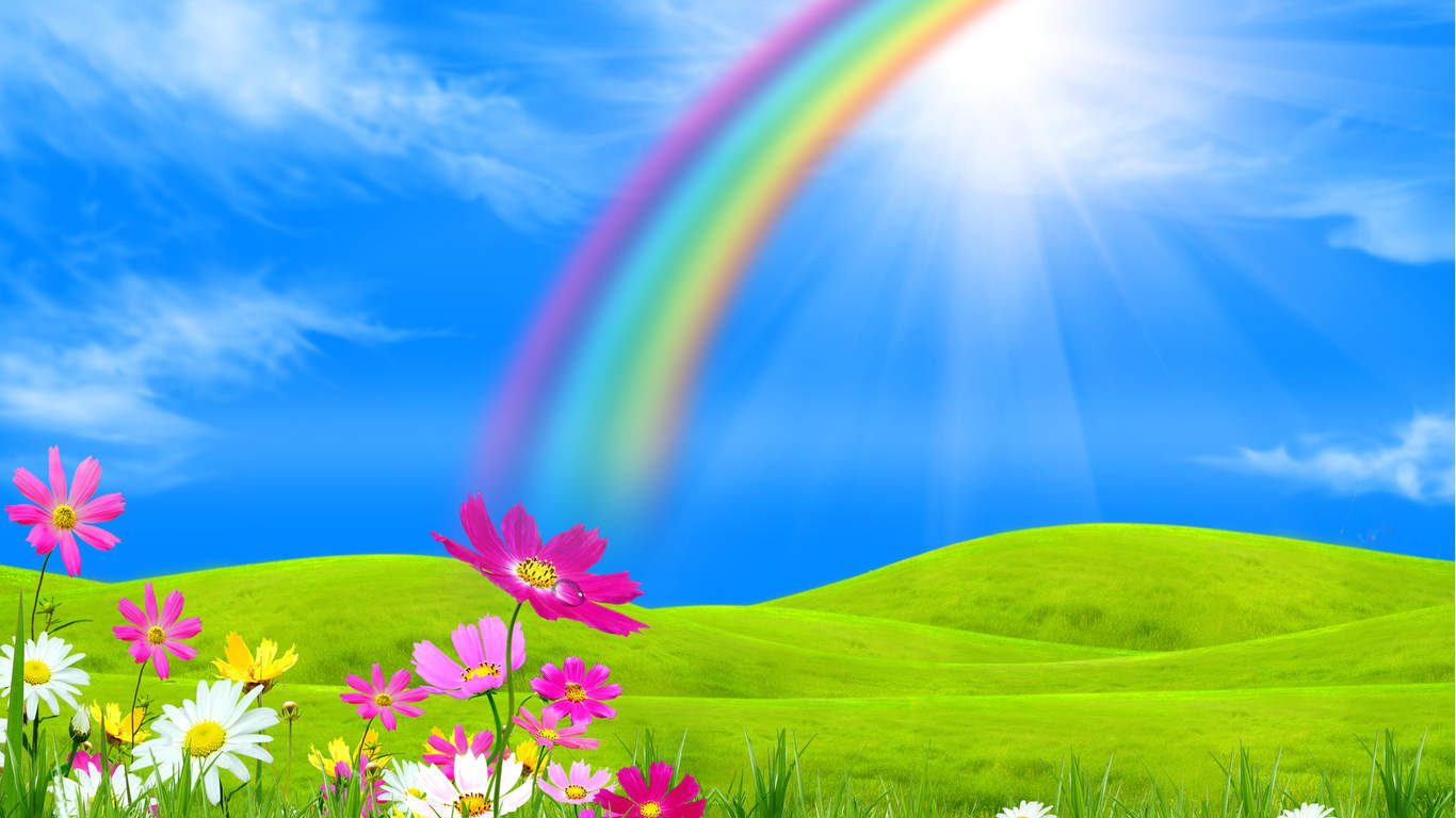 Rainbow Wallpaper Sunshine
