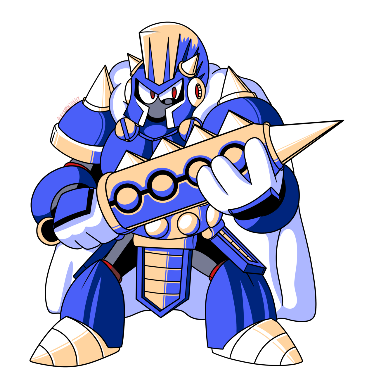 Mega Man Unleashed   Destructo Knight by TEHTACOMAN12321