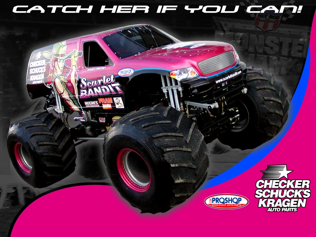 Monster Truck For The Gals Wallpaper
