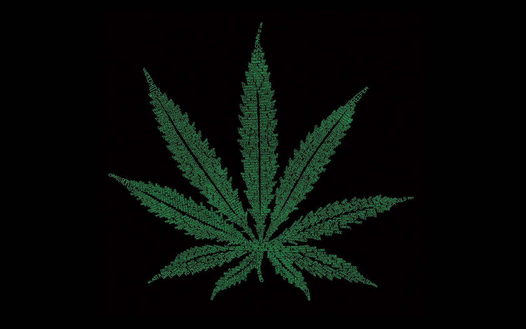 3d Wallpaper Feuille De Cannabis Sur Les Lettres Feuilles