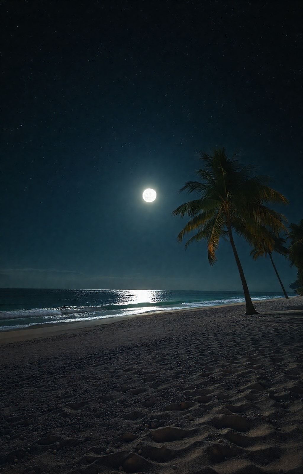 Beach Night Hd Wallpaper