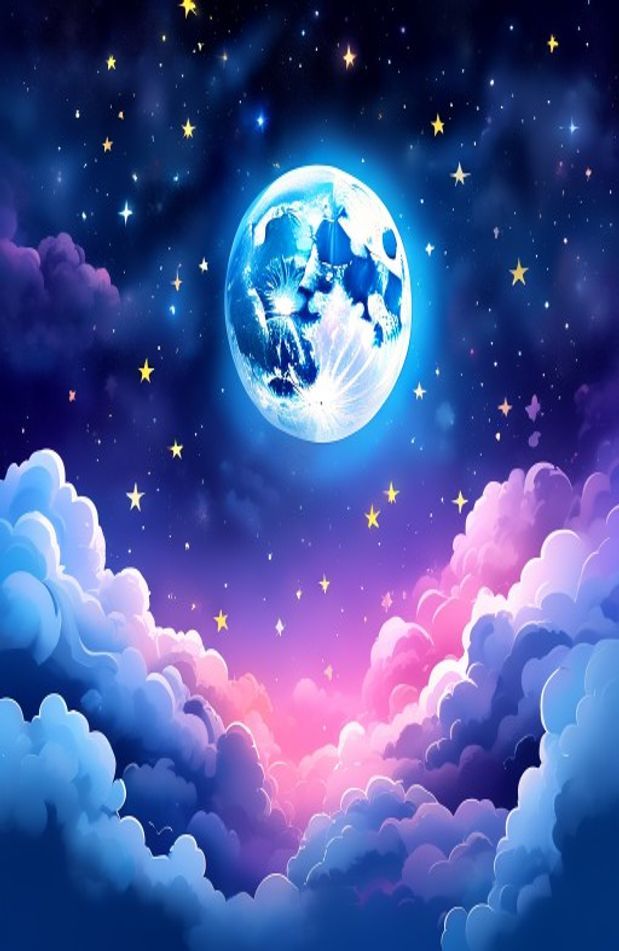 Stars And Moon Wallpaper