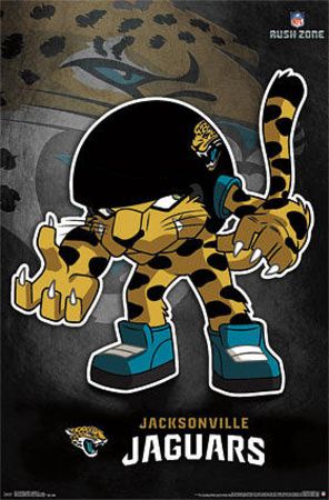 Jacksonville Jaguars Rusher Nfl Sports Poster
