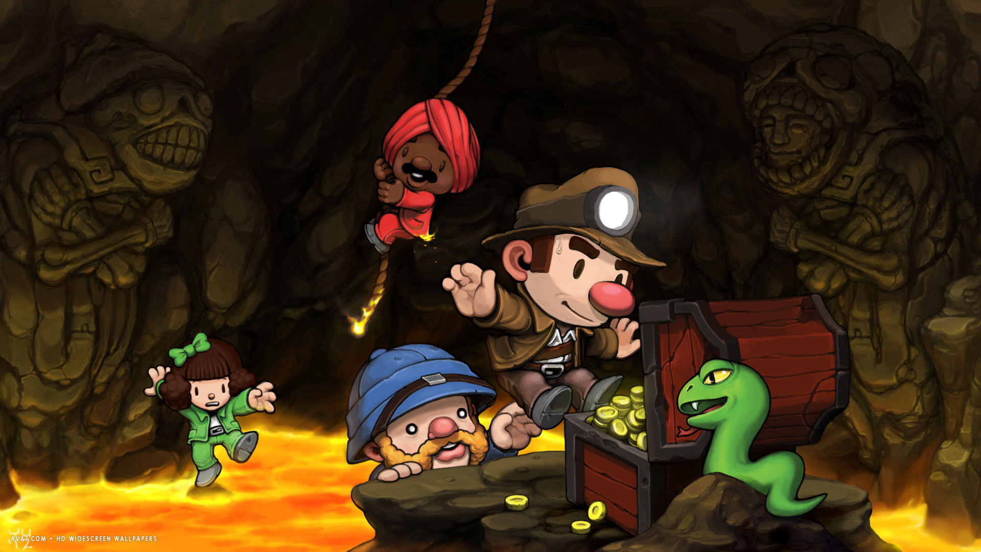 Spelunky Game HD Widescreen Wallpaper Games Background