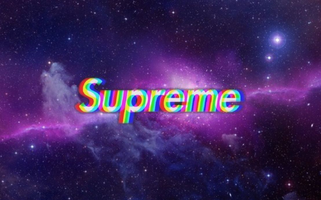 Just A Supreme Logo That S Camcorder And Galaxy Background Xd