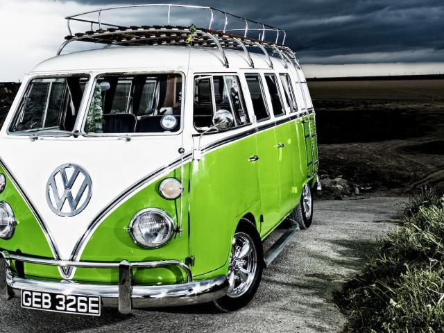 California Volkswagen Camper Cars Hippie Wallpaper
