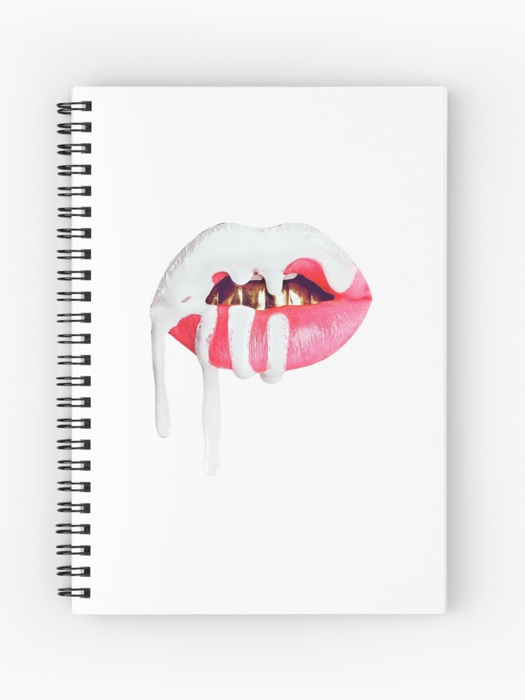 Kylie Jenner Logo White Background Spiral Notebook By