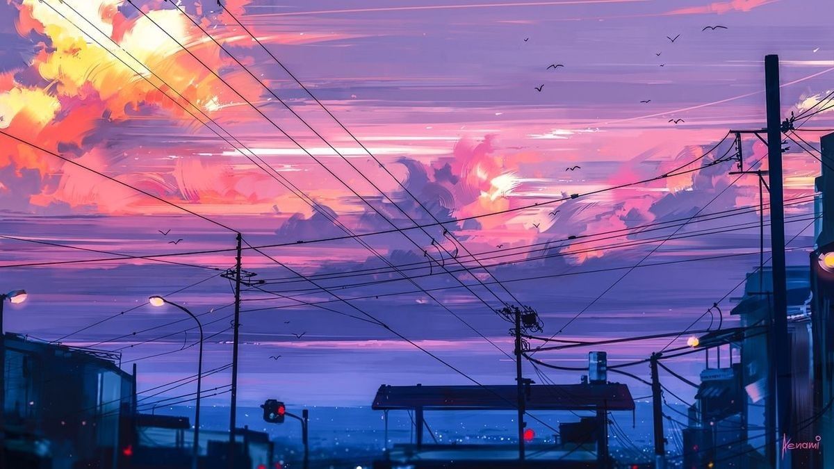 Anime sky Wallpapers View Beautiful backgrounds Art Sunset 1200x675