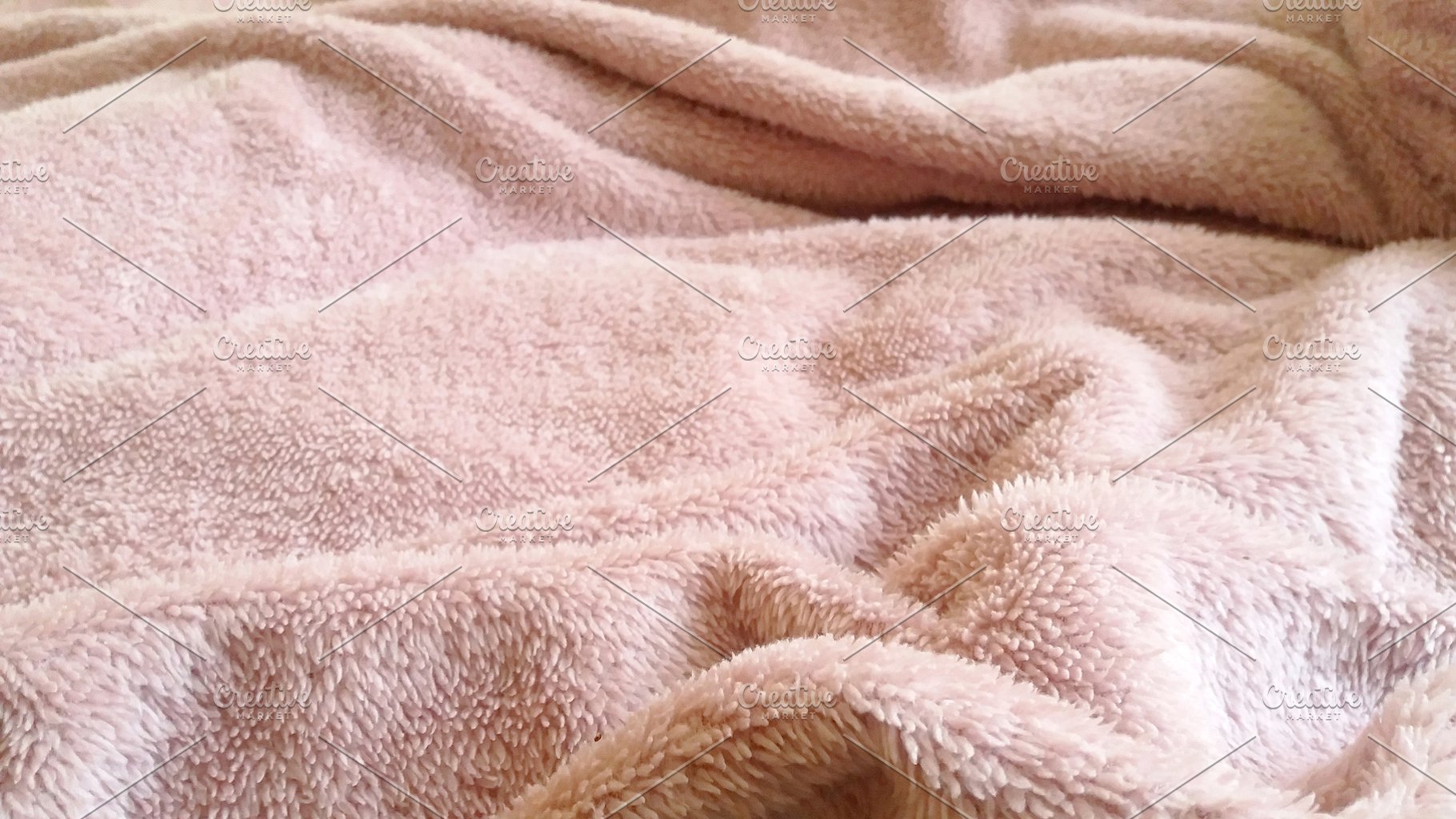 Pink Wrinkled Blanket Background Abstract Photos Creative Market