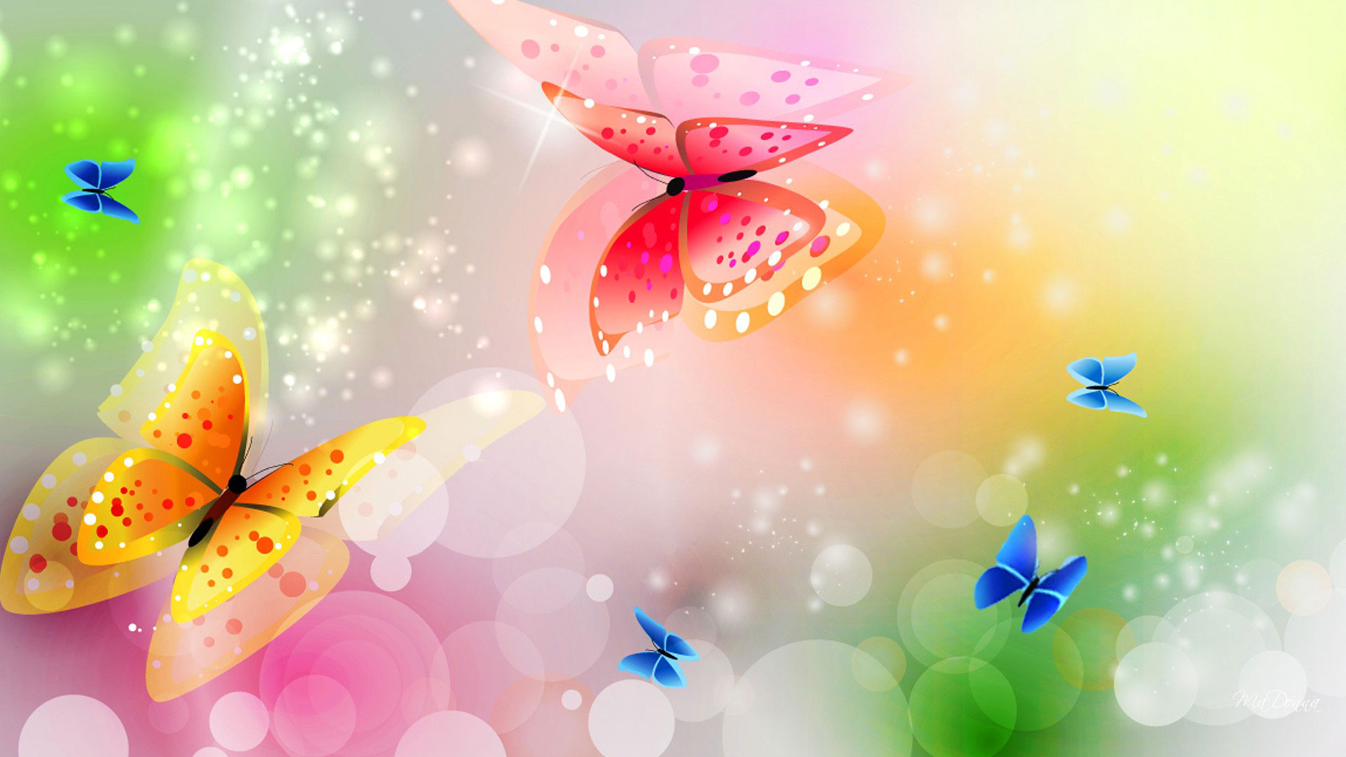 Beautiful Attractive Animated Butterfly HD Quality Desktop