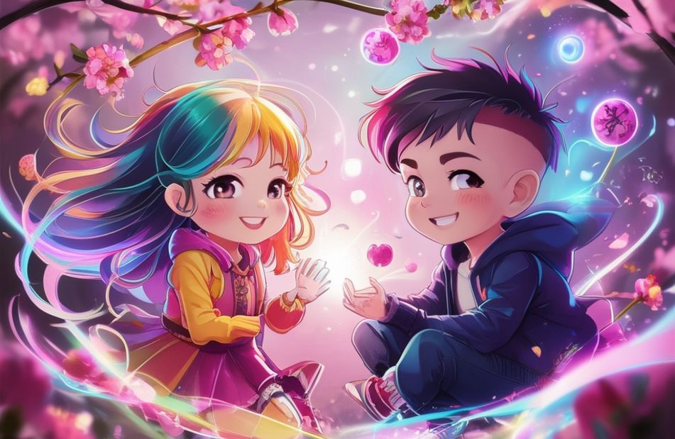 Anime Girl And Boy Wallpaper