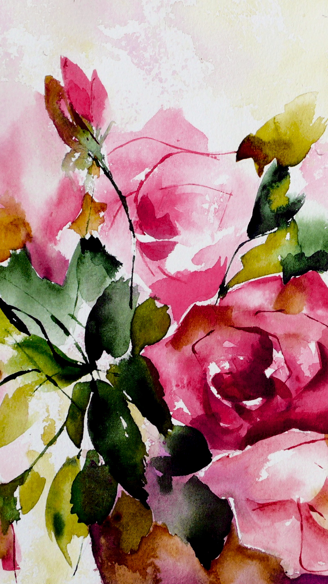 Watercolor iPhone Wallpaper