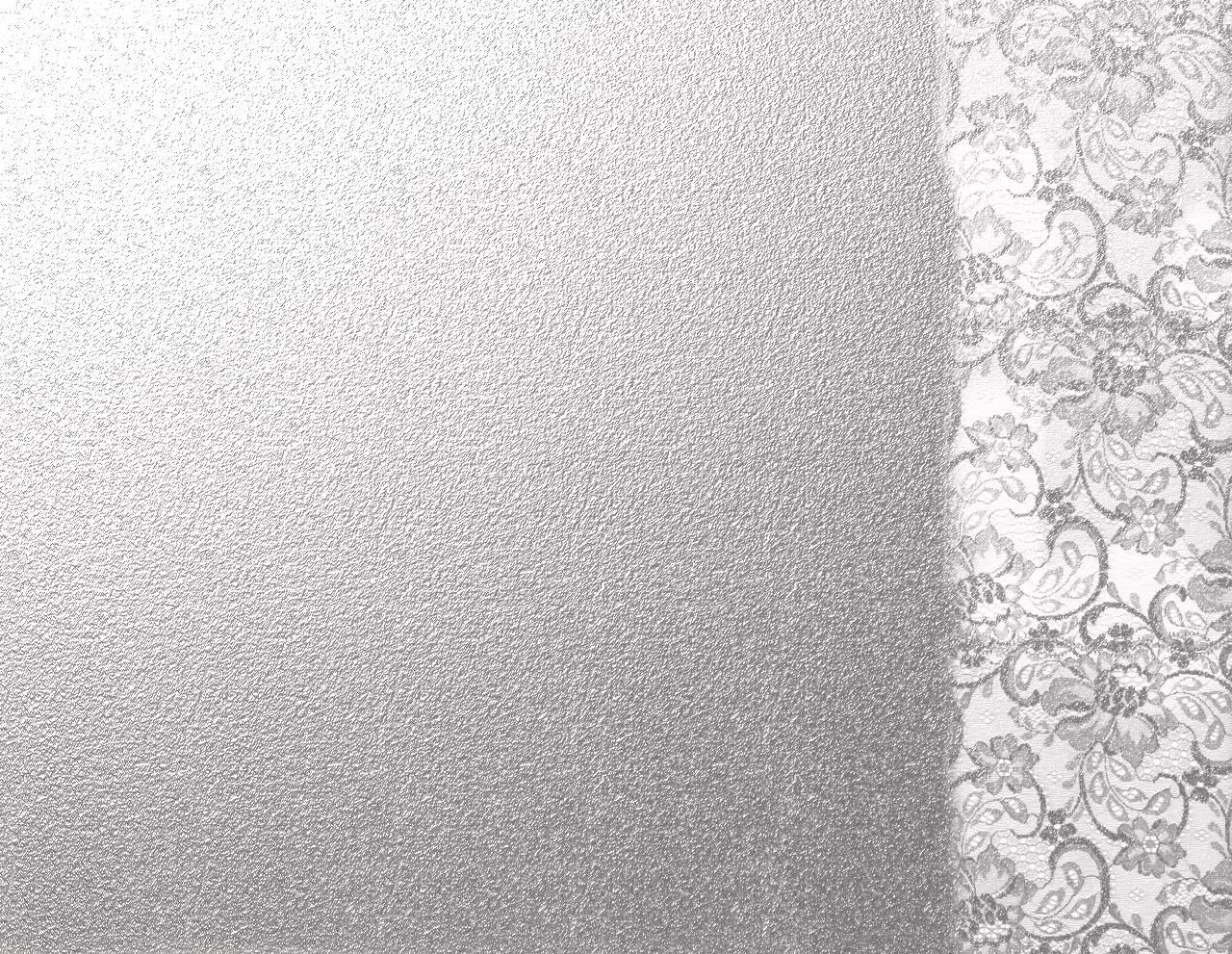Snow Lace Background Border Metallic Shiny Silver Wallpaper White