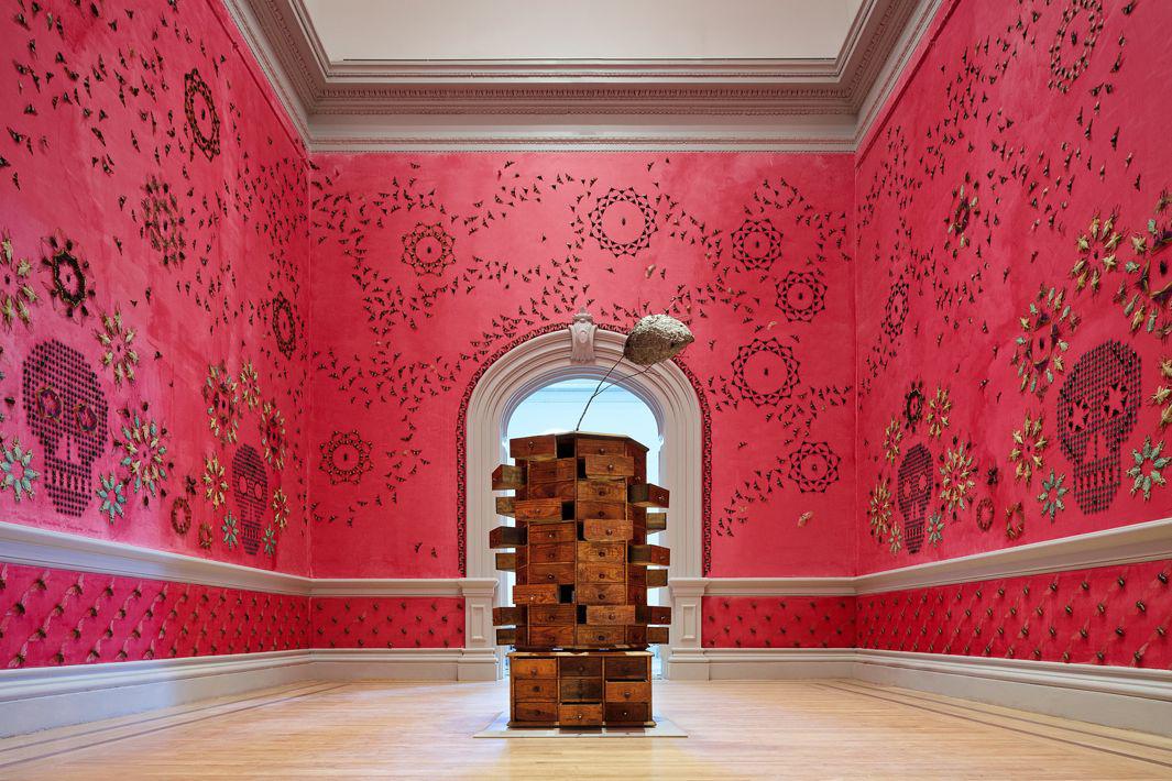 Jennifer Angus Installs Insect Wallpaper At The Renwick Gallery